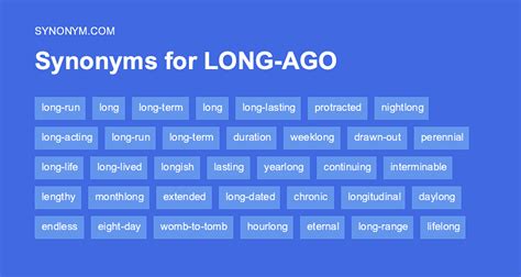 ago antonyms|a long time ago synonym.